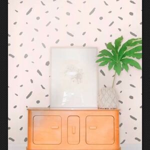 NWT Anthropologie Gunmetal on Blush Wallpaper